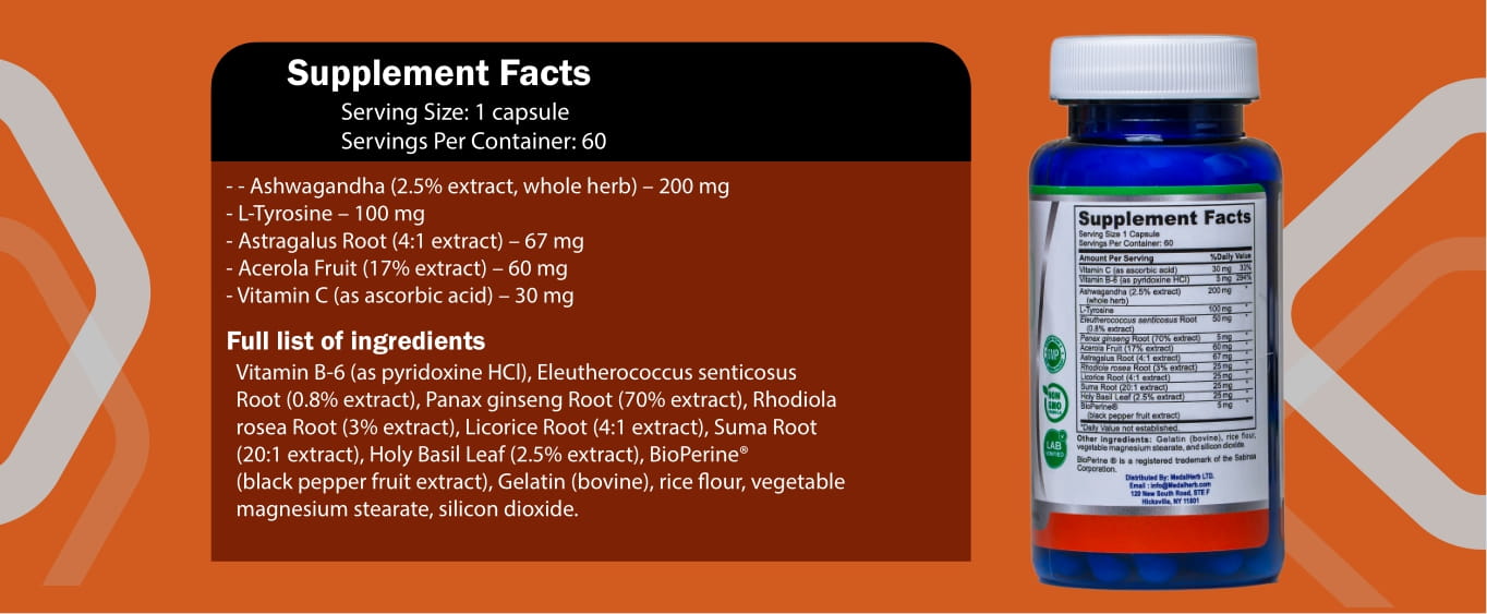 Medalherb Adrenal Support Capsules Cover